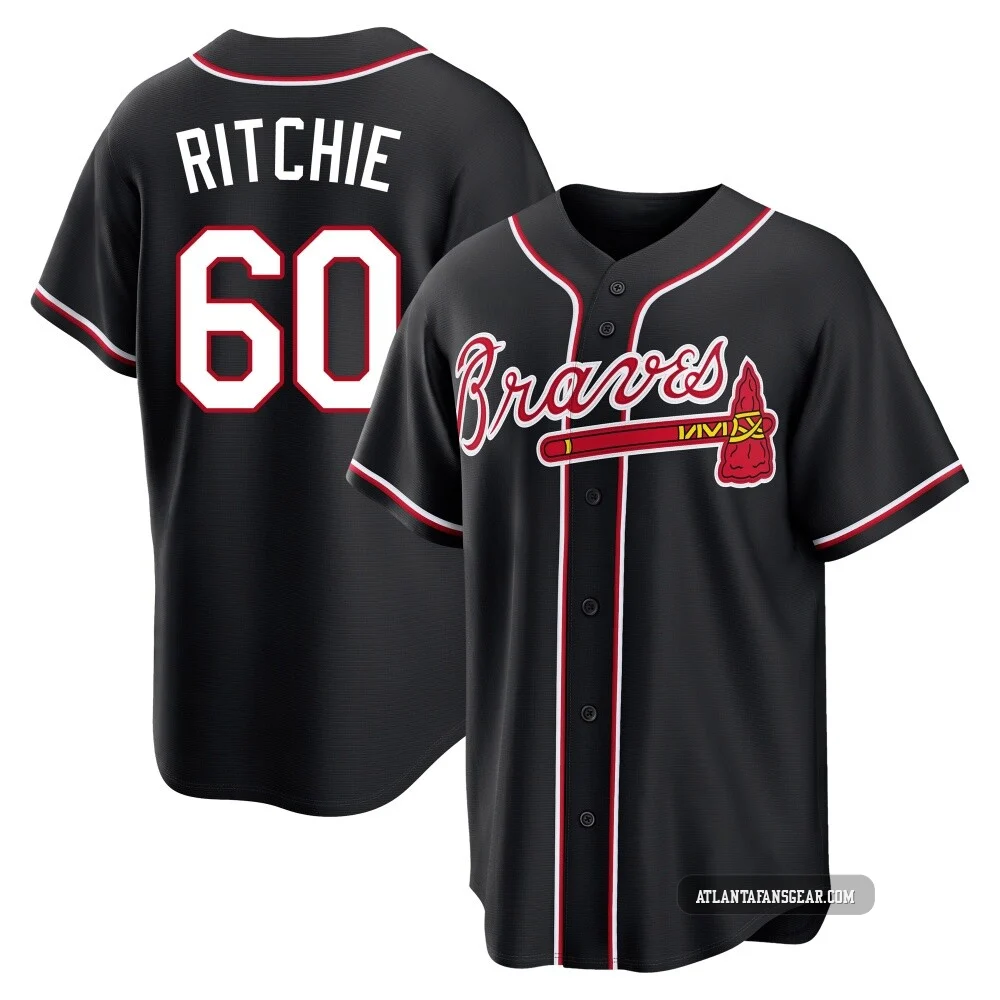 J R Ritchie Atlanta Braves Men's JR Ritchie #60 Limited Atlanta Braves Blue Powder 2026 City ...
