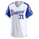 Youth Ian Hamilton ＃71 Limited Atlanta Braves White Throwback Cooperstown Collection Jersey