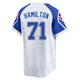 Youth Ian Hamilton ＃71 Limited Atlanta Braves White Throwback Cooperstown Collection Jersey